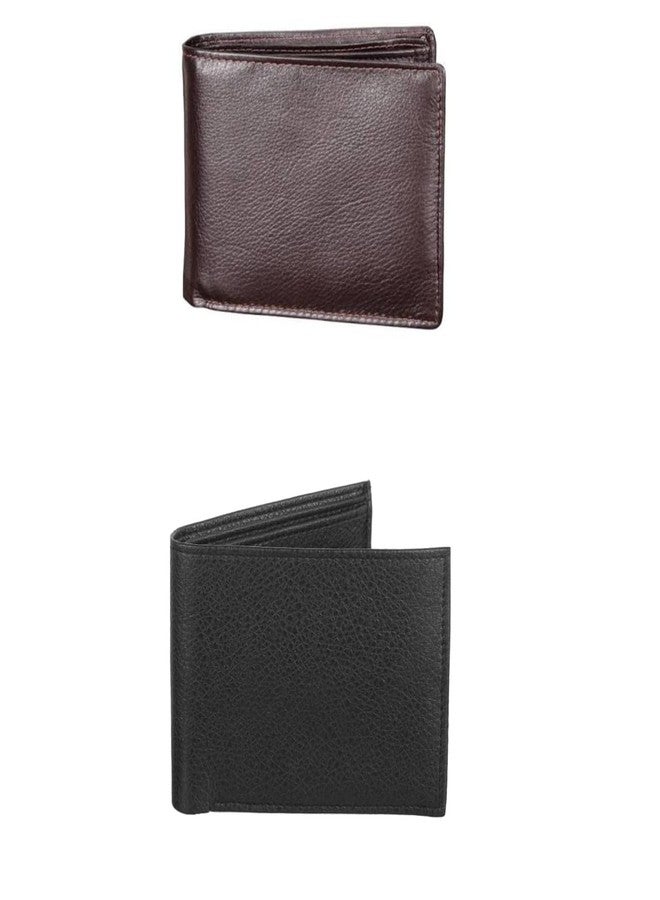 YOOKO (Pack of 2 Casual Leather Wallet for Men/Boys (Black and Brown) - Image 1